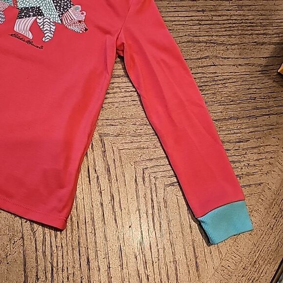 Eddie Bauer bear Cozy pj set girls 7/8 - Picture 4 of 12